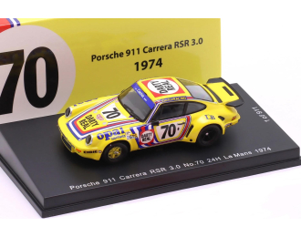 PORSCHE 911 Carrera RSR 3.0 №70 24H Le Mans R.Touroul/H.Cachia/D.Rua (1974), yellow