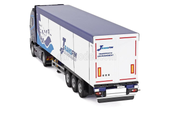 VOLVO Fh Aero 500 Truck Cassonato Transfim Transports (2024), Blue White