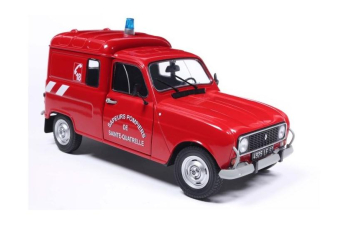 RENAULT R4L F4 VAN SAPEURS POMPIERS (1976), red