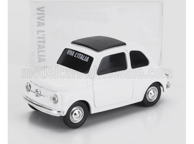 FIAT 500 (1965) - Viva L'italia - Giornata Dell' Unita' Nazionale E Delle Forze Armate, White