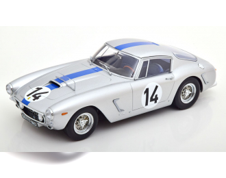 FERRARI 250gt Swb 3.0l V12 Team Noblet N 14 3rd 24h Le Mans 1961 P.noblet - J.guichet, Silver Blue