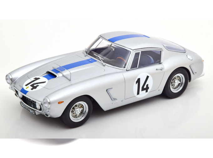 FERRARI 250gt Swb 3.0l V12 Team Noblet N 14 3rd 24h Le Mans 1961 P.noblet - J.guichet, Silver Blue