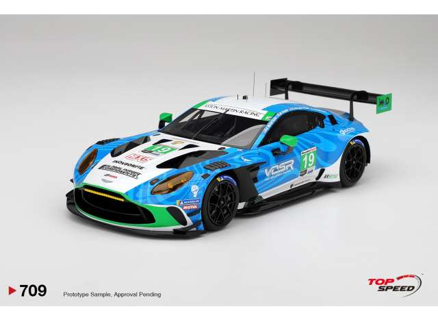 Aston Martin Vantage GT3 EVO #19 Van Der Steur Racing Daytona 24 hrs, white/blue 2025