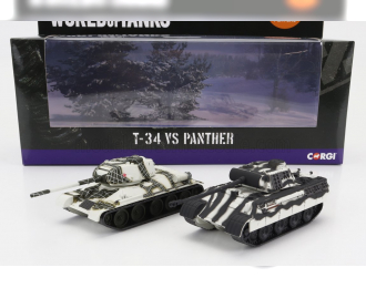 TANK Set 2x T-34 + Panther (1945), Military Camouflage