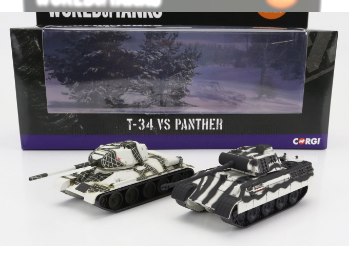 TANK Set 2x T-34 + Panther (1945), Military Camouflage