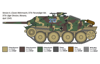 Сборная модель Jagdpanzer 38 (t) Hetzer German Army 1943