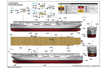 Сборная модель Корабль USS Langley CV-1