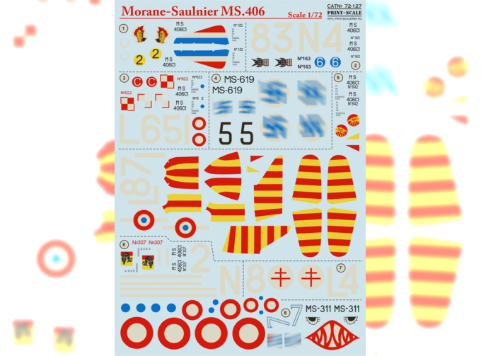 Morane-Saulnier MS.406 Wet decal