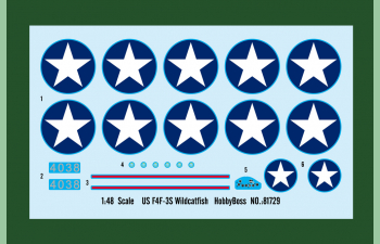 Сборная модель Самолет US F4F-3S Wildcatfish