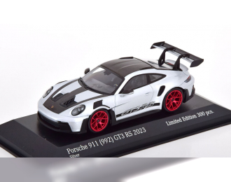 PORSCHE 911 (992) GT3 RS Weissach Package (2023), silver red