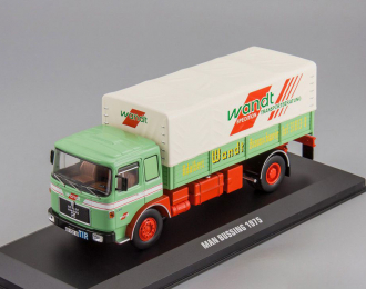 MAN BUSSING 19.320 грузовик с тентом "Wandt" (1975), light green