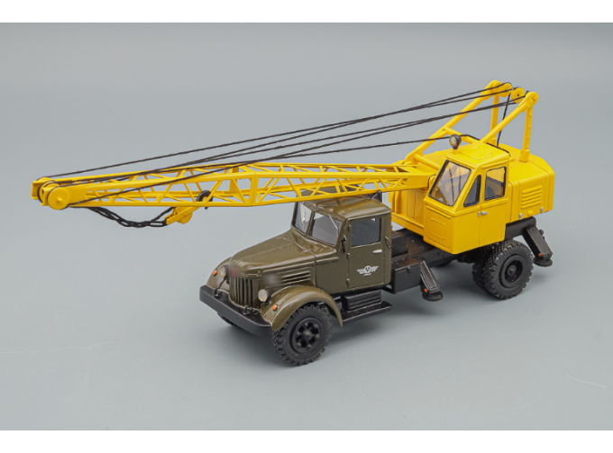 Автокран К-52 на шасси Минский 200 бортовой, зеленый / серый