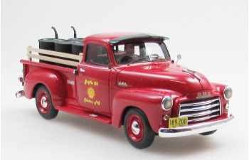 GMC Series 100 5-Window pickup (1953) - Shell gasoline delivery truck, red