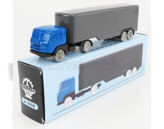 FIAT 682 T2 Truck Semirimorchio Furgonato (1955), Blue Silver