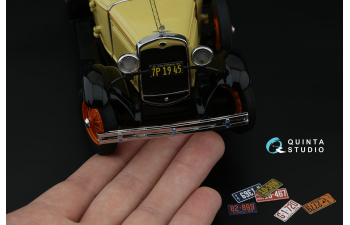 3D Декаль Автомобильные номера США, западные штаты, 1910-1940 (для всех моделей) (на метал. основании)