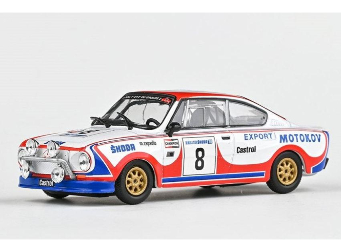 SKODA 130RS #8 Zapadlo - Motal (1977), white/blue/red