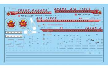 Декаль для A220-300 Trans Canada Air Lines Retro