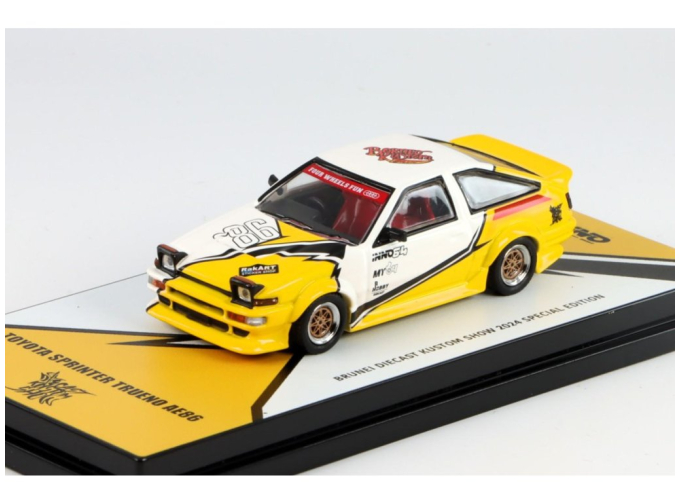 TOYOTA Sprinter Trueno AE86 (2024), yellow/white