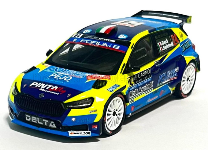 SKODA FABIA RS RALLY2 WRC №24 Rally Monte Carlo (2025) Roberto Dapra - Luca Guglielmetti