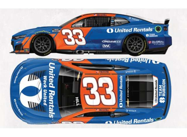 CHEVROLET #33 Austin Hill *United Rentals*, blue/orange 2026