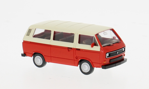 VOLKSWAGEN T3 Bus (1979), red / beige