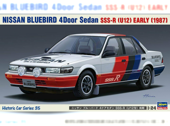 Сборная модель NISSAN BLUEBIRD 4Door Sedan SSS-R (U12) EARLY