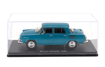 SKODA 1000mb (1969) - Con Vetrina - With Showcase, Light Blue