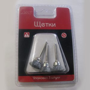 Щетка стальная, 12 мм, 3 шт./уп., блистер