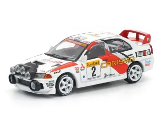 MITSUBISHI Lancer Evolution IV Monte Carlo Rally (1998), white/red/orange 