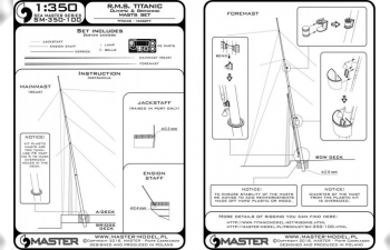 RMS Titanic (Olympic, Britannic) - комплект мачт
