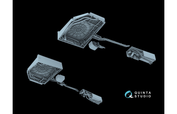 3D Декаль Ниши шасси для Суххой-30СМ (Звезда)