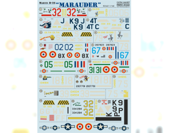 NEW B-26 Marauder Wet decal