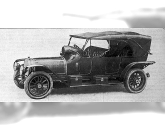 Delaunay-Belleville 40\45CV Kellner фаэтон 1912 год. (тент поднят), темно-синий