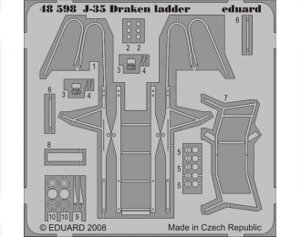 Фототравление J-35 Draken ladder