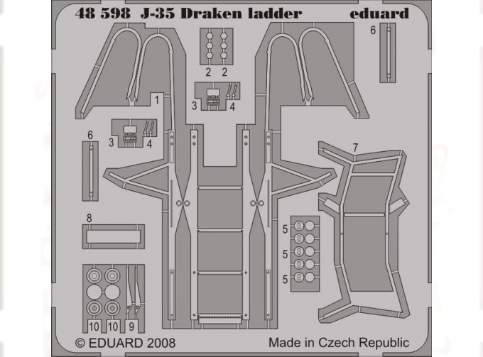 Фототравление J-35 Draken ladder