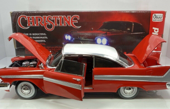 PLYMOUTH Fury Coupe (1958) - Black Windows - Evil Version - Christine La Macchina Infernale, Red White