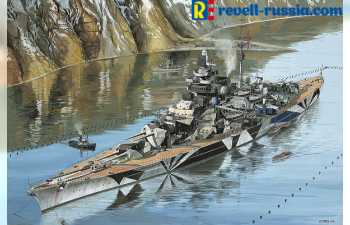 Сборная модель Немецкий линкор Tirpitz "Platinum Edition"