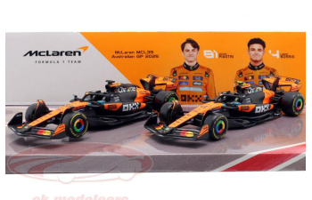 McLAREN MCL39 (2025) Team Mclaren №4 Season (2025) Lando Norris + №81 Season (2025) Oscar Piastri, Orange Black