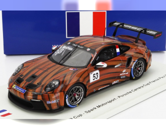 PORSCHE 911 991 Gt3 Cup N53 Porsche Carrera Cup France Paul Ricard (2021) Arthur Mathieu, Brown