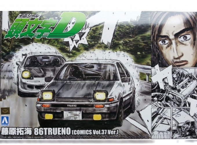 Сборная модель TOYOTA Trueno 86 Takumi Fujiwara Comics