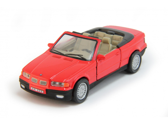 BMW 325i Cabriolet, red