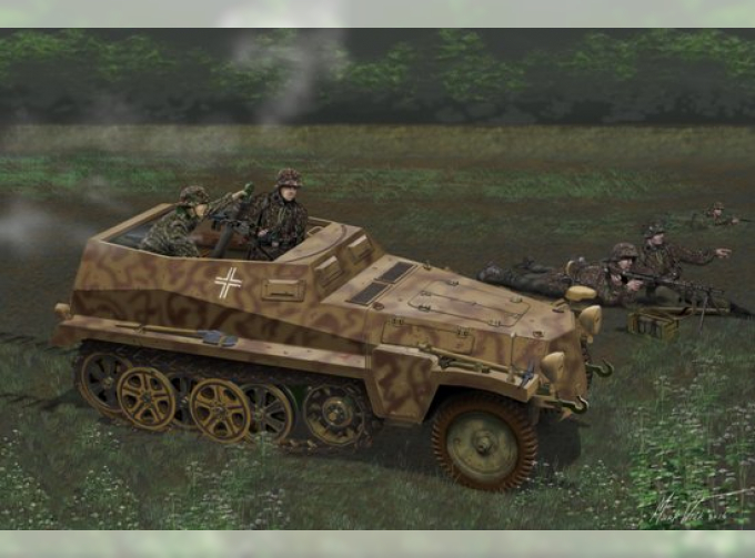 Сборная модель Sd.Kfz 250/7 Alte Mortar Carrier w/ Full Interior