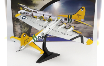 BOEING B-17g Flying Fortress Milk Wagon Airplane (1944), Silver Yellow Green