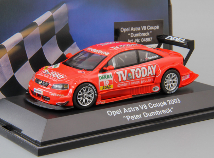 OPEL Astra V8 Coupe Dumbreck DTM #19 (2003), red