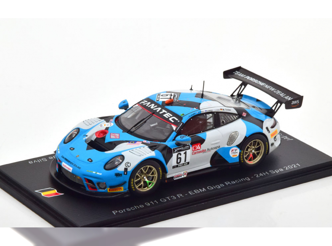 PORSCHE 911 GT3 R N°61 EBM Giga Racing 24H Spa Triller-Rivas-Harker-Bamber(2021)