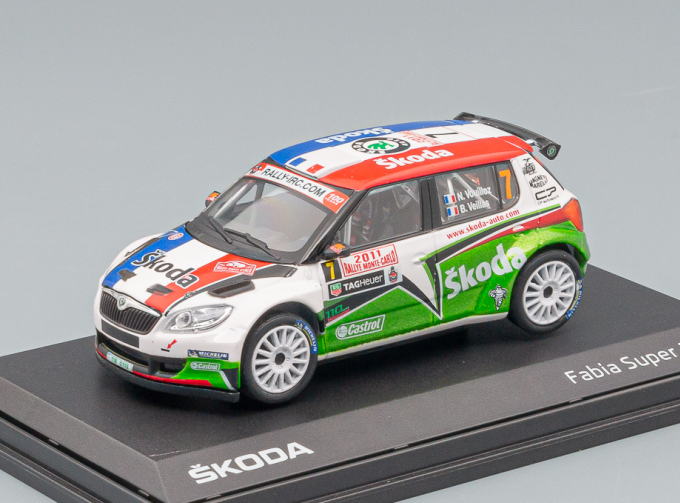 SKODA Fabia S2000 (facelift 2010) Monte Carlo Rallye 2011 No.7 Vouilloz-Veillas