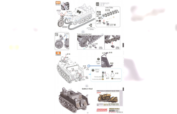 Сборная модель German Sd.Kfz.2 Kettenkraftrad with Cart & Sdkfz 302 Goliath Demolition Vehicle