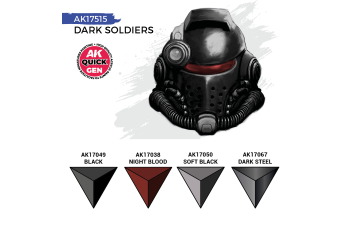 Набор акриловых красок QUICK GEN - Тёмные солдаты / DARK SOLDIERS