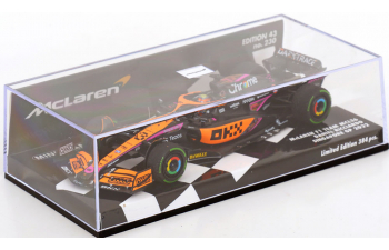 McLAREN F1 Mcl36 Mercedes Team Mclaren N3 Singapore Gp (2022) Daniel Ricciardo, Orange Light Blue