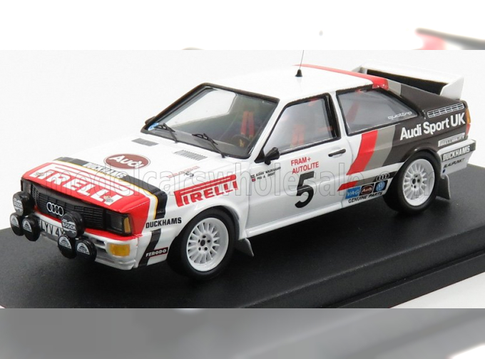 AUDI Quattro №5 Winner Rally Welsh (1982) B.waldegaard - P.short, White Red